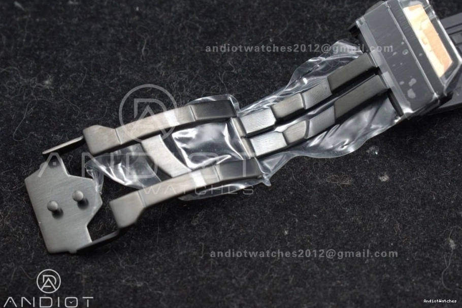 Unico on Dial Rubber Skeleton Bezel Square 42mm Black Affordable A Ceramic 1116 RG 1:1 BBF Bang Best Strap Edition 0107